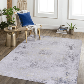 8x10 Area Rugs for Living Room, Washable Rug, Low-Pile, Non-Slip, Non-Shedding, Foldable, Kid & Pet Friendly - Area Rugs for living room, bedroom