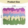 Area Rugs colorful abstract plush rug Soft velvet texture, high-quality polyester blend, perfect for living room, bedroom or study floor mats