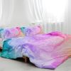 Kids' Duvet Cover Set: Premium Brushed Microfiber Pink and Purple Ombre Bedding Set - 3-Piece Comfy Quilt Cover for Girls Bedroom