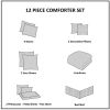 12 Piece Comforter Set with Cotton Bed Sheets