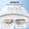 Mattress Topper, King Size, 4 in Thickness, Memory Foam, Fiber Fill, Detachable & Washable, Ergonomically Designed for Pressure Relief