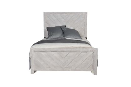 Denver Modern Style Full Bed Made with Wood in Gray