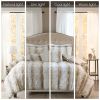 4PC Faux Fur Comforter Set