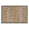 Area Rug, 6 x 9 ft Large Washable Rug, Non-Slip and Tear-Resistant Soft Carpet, Pet & Child Friendly Vintage Area Rugs, Indoor Mat for Bedroom