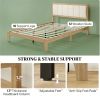 Bed frame with headboard, platform bed frame