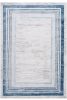LOOM & LUXE Collection 5X7 Blue/Ivory/Bordered Non-Shedding Living Room Bedroom Dining Home Office Stylish and Stain Resistant Area Rug