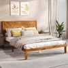 FullSize Bed Frame with Headboard and Storage Space