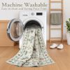 Insect Print Washable Area Rugs 5x7, Soft Rugs for Living Room Ultra-Thin Non-Shedding Modern Bedroom Rug
