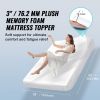 Mattress Topper, Queen Size, 3 in Thickness, Soft Memory Foam Mattress Pad, Premium Cooling Gel Infusion, Detachable and Washable