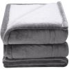 Heated Blanket Electric Throw, 50" x 60" Twin Size, Soft Flannel & Sherpa Heating Blanket with 3 Hours Timer Auto-off, 5 Heating Levels for Sofa