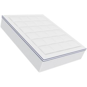 Mattress Topper, Queen Size, 1" Thickness, Fiber Fill Pad with Detachable and Washable Layer, Comfortable Supportive, Cooling, Breathable