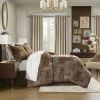4 Piece Red Comforter Set Red Cal King
