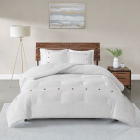 3 Piece Cotton Waffle Weave Comforter set
