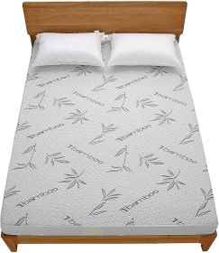 Bamboo Waterproof Mattress Protector (size: Queen)